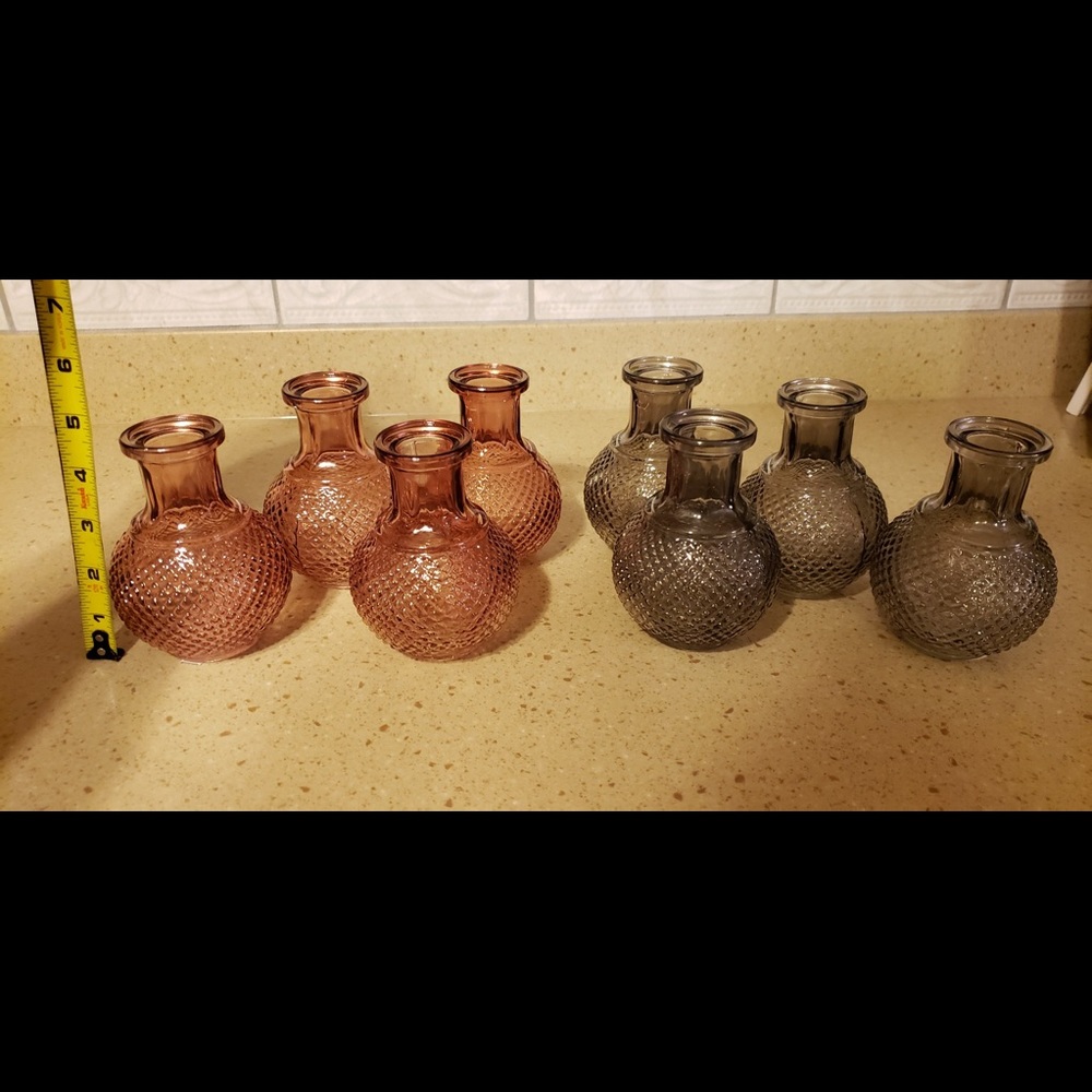 Bud vases set of 8